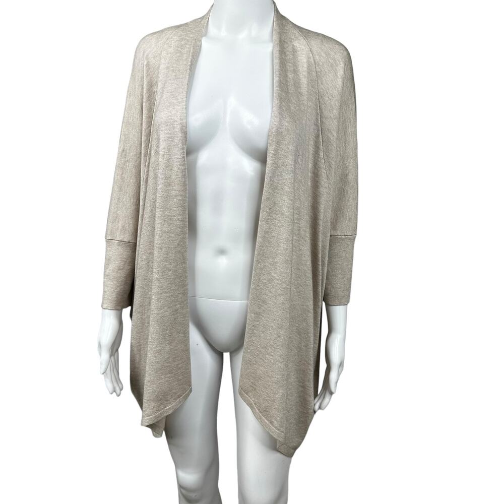 Eileen Fisher Open Cardigan Size Large/X-Large Beige Batwing  Lagenlook Oversize - Picture 3 of 11